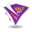 Half Off Sale icon